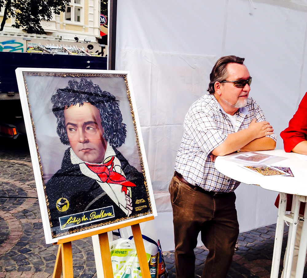 Beethoven Collage aus Nudeln - Beethovenfest
